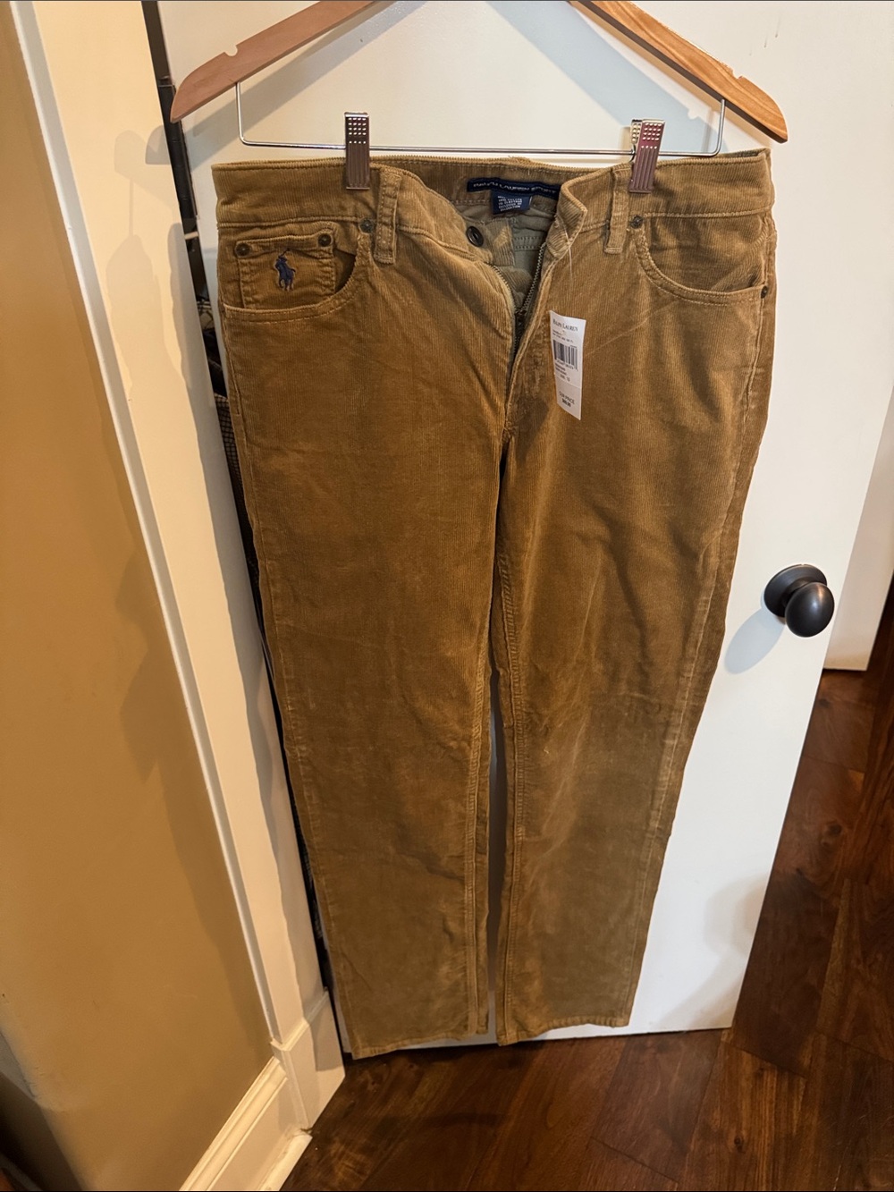 Polo by Ralph Lauren Sport Women's Corduroy Pants in Dark Khaki